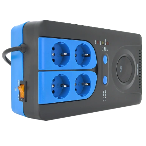 Стабілізатор напруги релейний 4xShuko, DC140-260V, AC220±8%, BOX · Green Wave Winchester 500VA (350Вт)