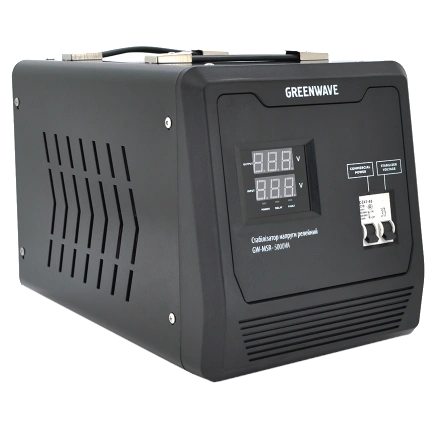 Стабілізатор напруги релейний клеммные колодки DC140-260V, AC220 · Green Wave Mauser 5000VA (3500Вт)