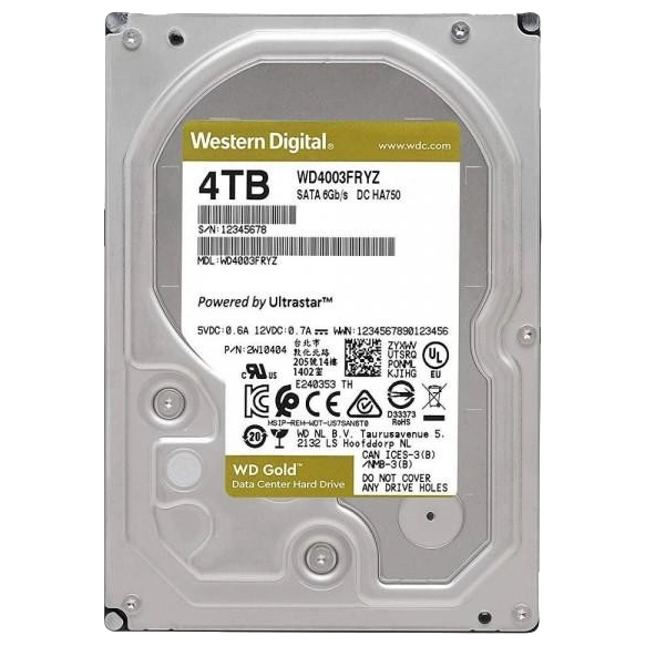 Жорсткий диск 3.5" 4TB · Western Digital (WD4003FRYZ)