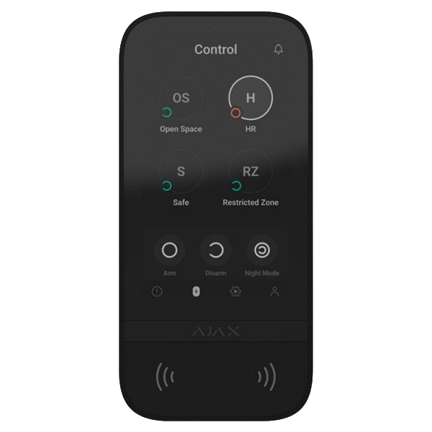 Клавіатура · Ajax KeyPad TouchScreen (8EU) black