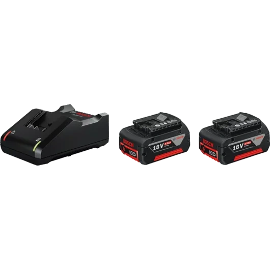 Зарядний пристрій + 2 акумулятора · Bosch GAL 18V-40 + GBA 18 В 4.0 Ah (1600A019S0)