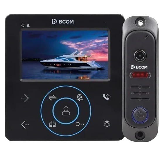 Комплект відеодомофона · BCOM BD-480 Black Kit