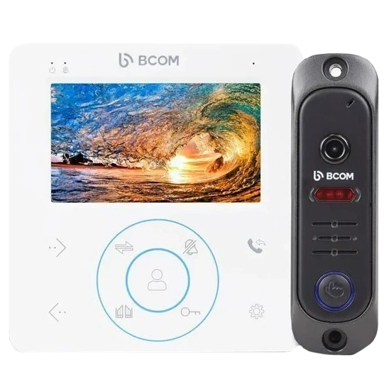 Комплект відеодомофона · BCOM BD-480M White Kit