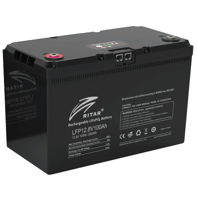 Акумуляторна батарея з bluetooth · Ritar LFP12.8V100AHG24