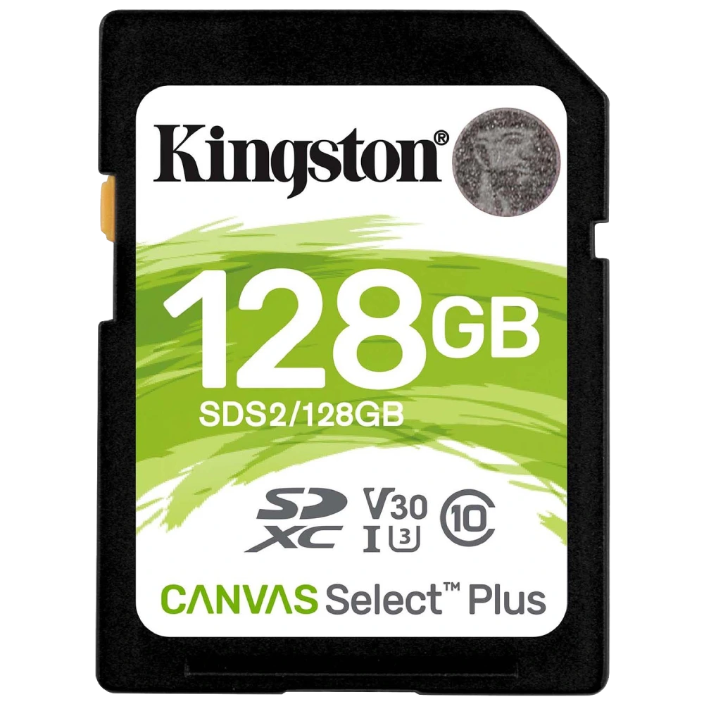 Модуль флеш-пам'яті · Kingston 128GB SDXC Canvas Select Plus 100R C10 UHS-I U3 V30