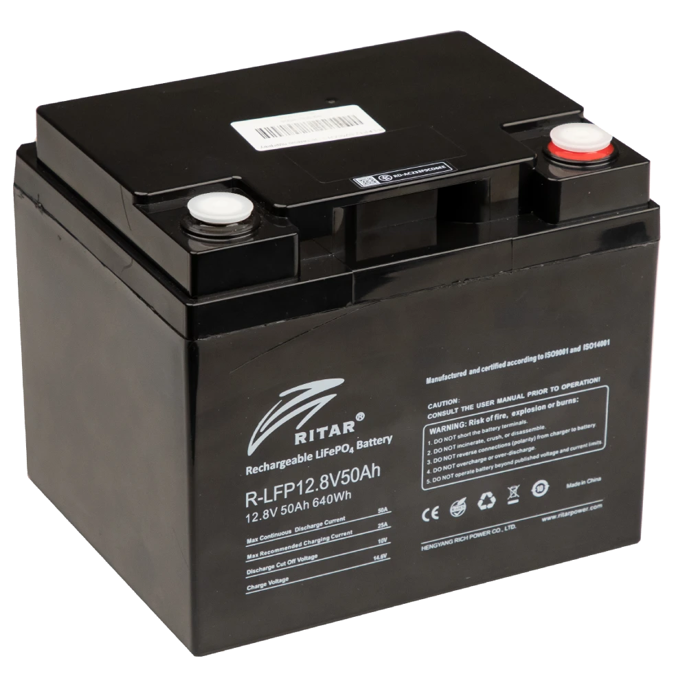 Акумуляторна батарея з bluetooth · Ritar R-LFP12.8V50AH