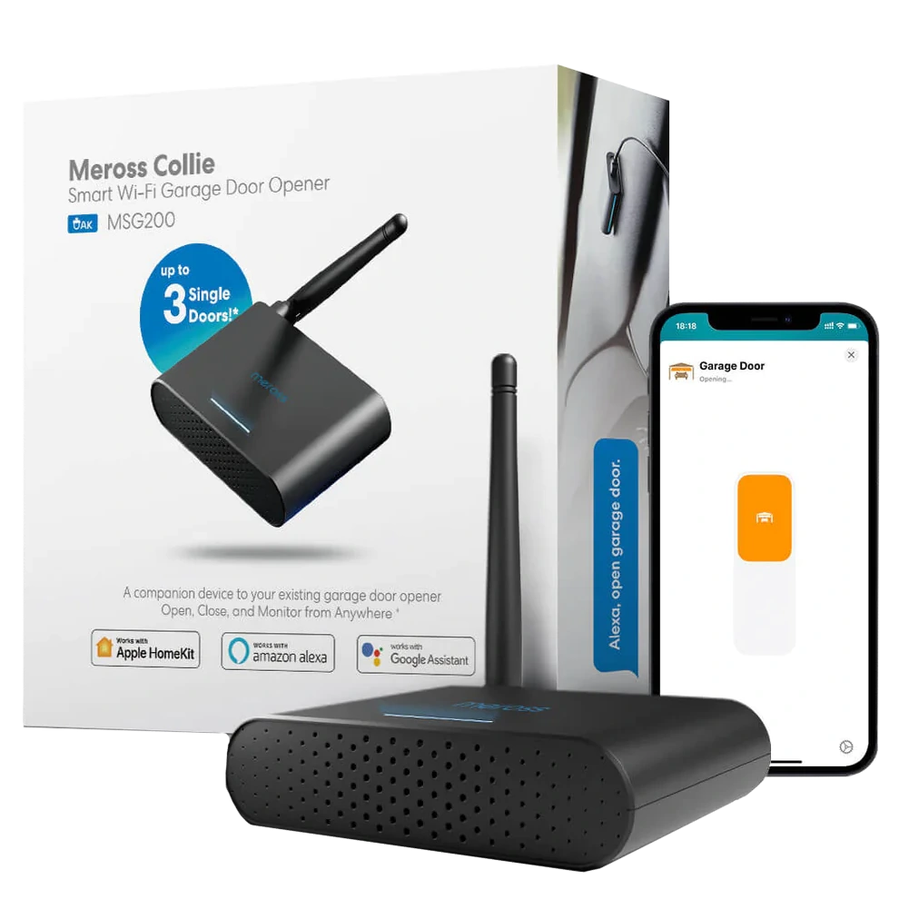 Розумний пристрій відкриття гаражних дверей (на 3 двері) · Meross MSG200HK(EU)