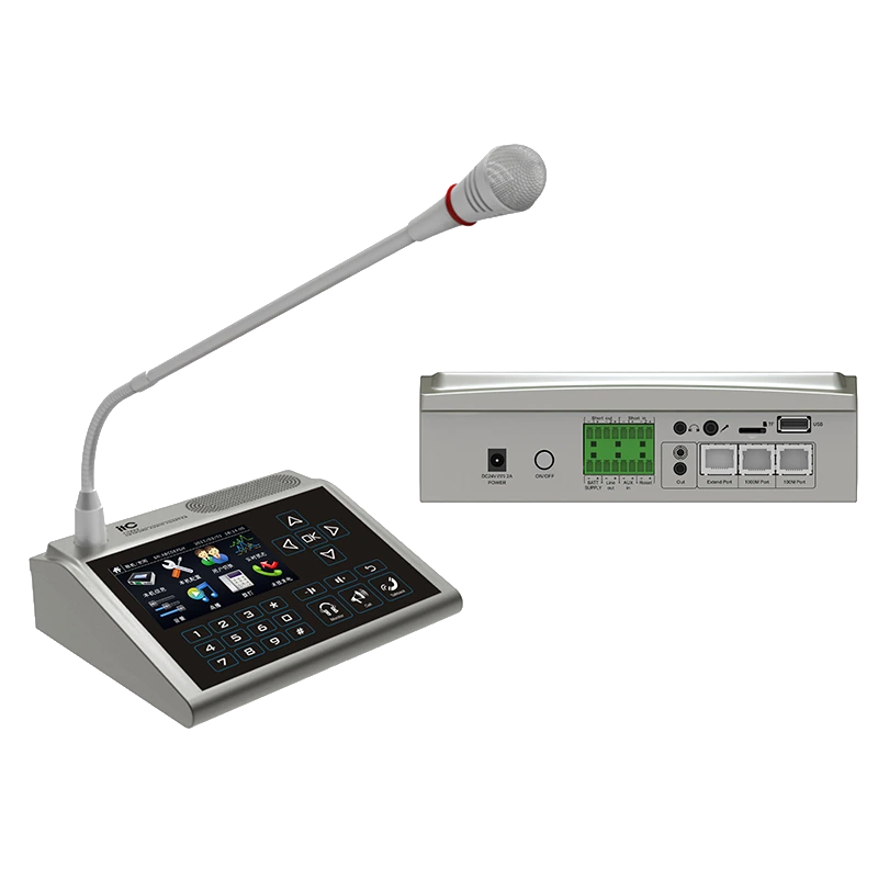 Настільний IP-пейджинговий мікрофон · ITC T-7802