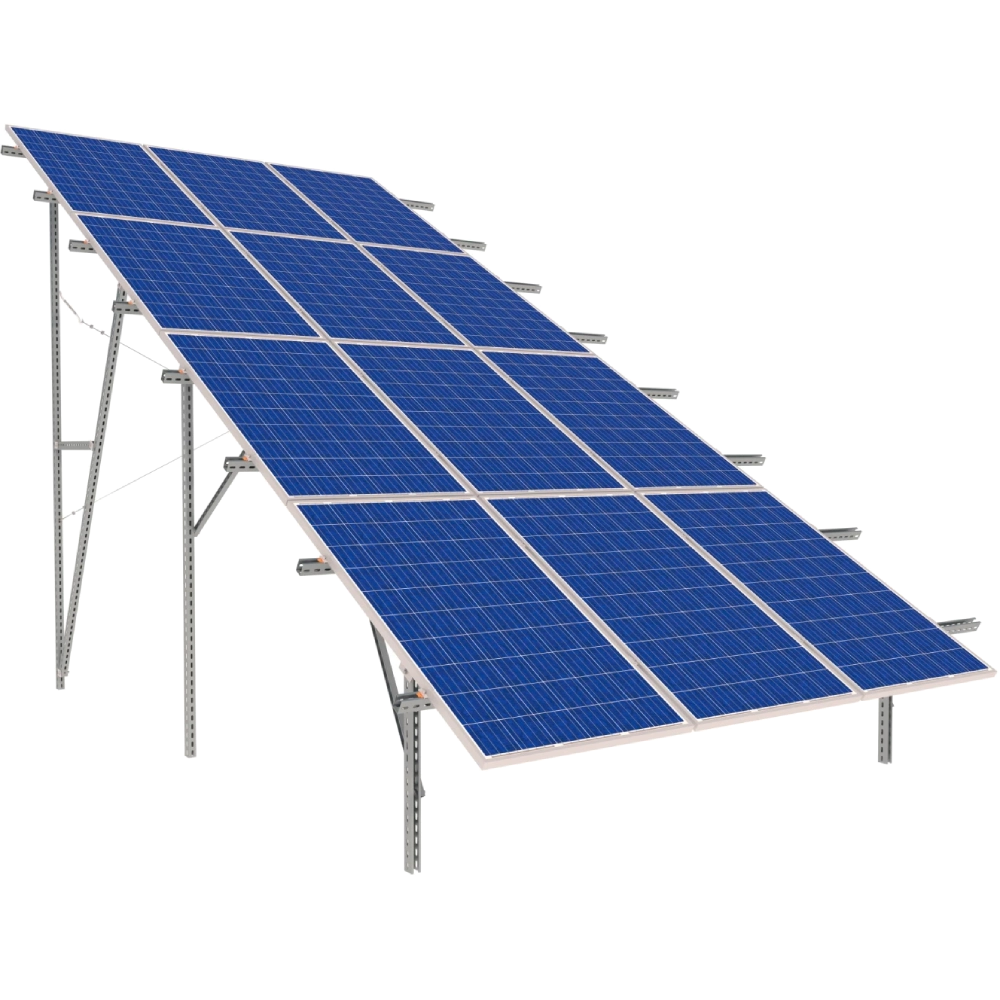 Кріплення наземної оцинкованої стійки у зборі · Kripter Domino V3-4 L6200
