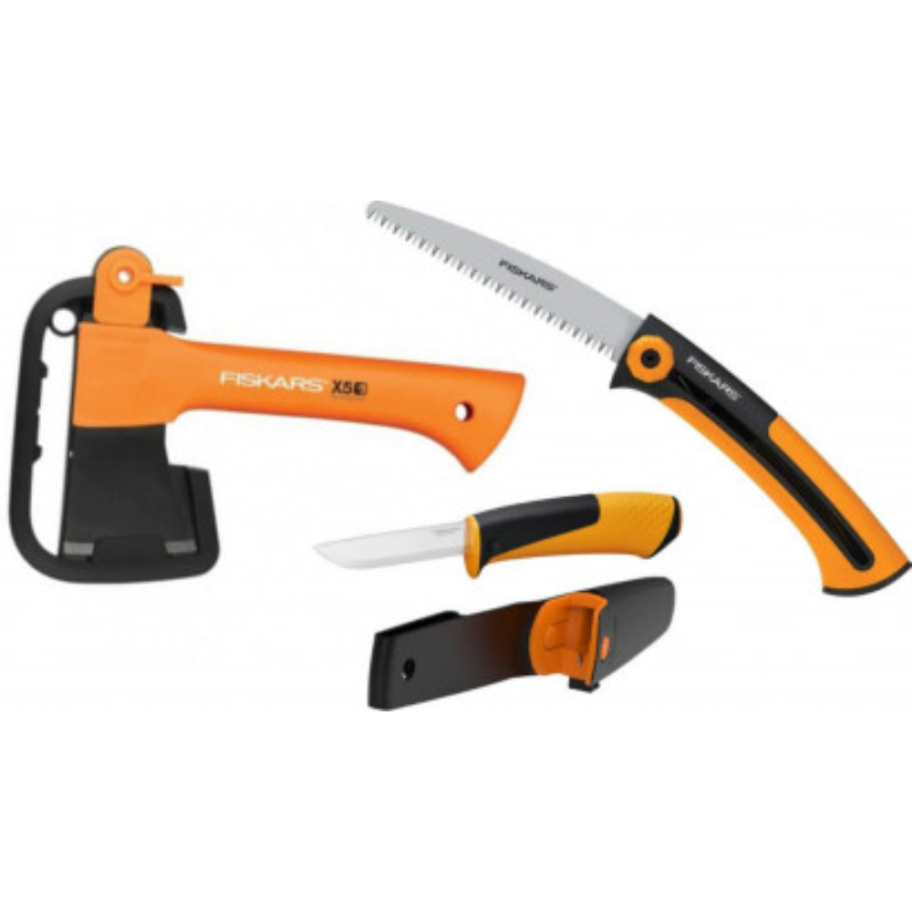 Подарунковий набір (сокира + ніж + пила) · Fiskars XXS X5 1015617 1057912