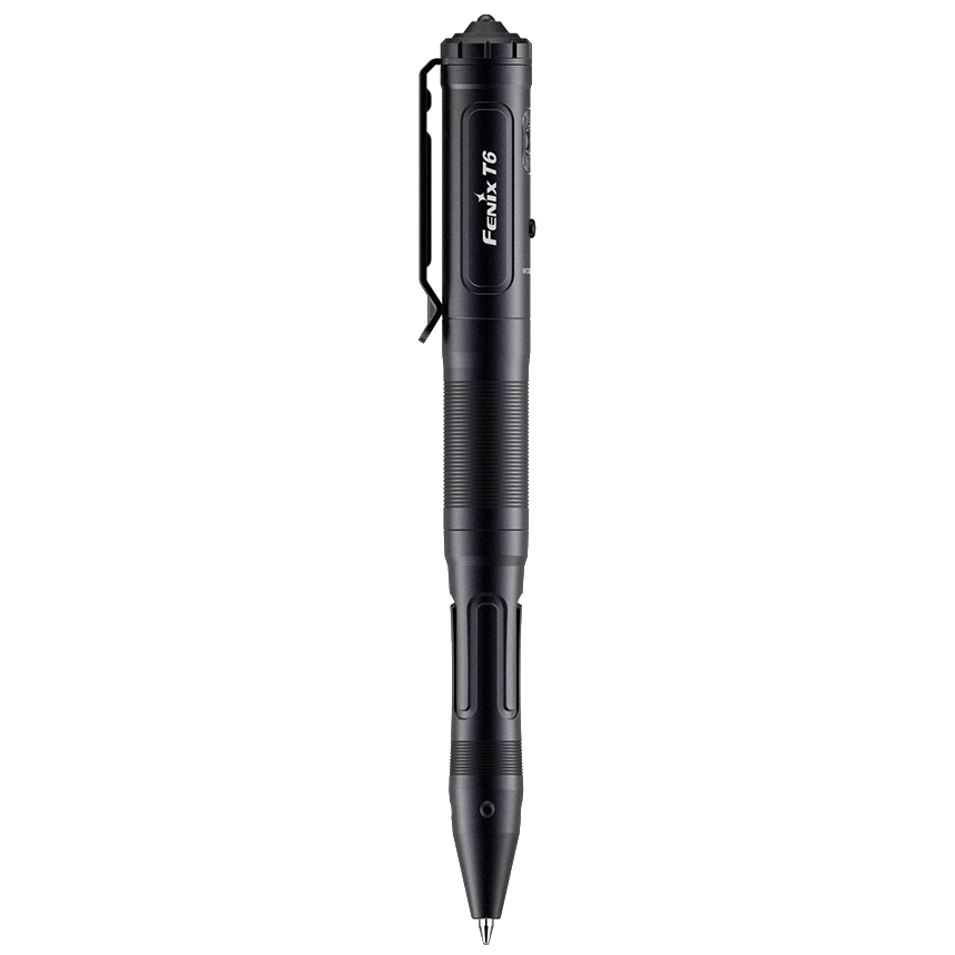 Тактична ручка з ліхтариком чорна · Fenix T6