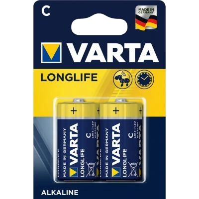 Батарейка · VARTA LONGLIFE C BLI 2 ALKALINE