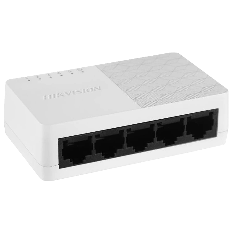 Комутатор 5 портів некерований · Hikvision DS-3E0105D-O