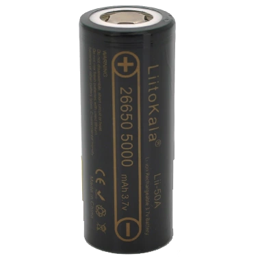 Акумулятор · LiitoKala 26650 Li-Ion Lii-50A 5000mah