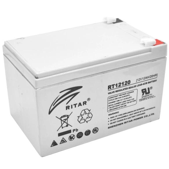 Акумуляторна батарея · AGM RITAR RT12120B 12V 12Ah