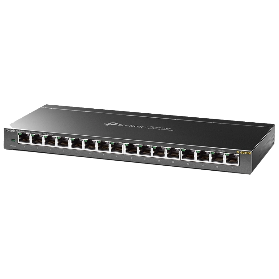 Комутатор 16 портів некерований · TP-LINK TL-SG116E 1000M