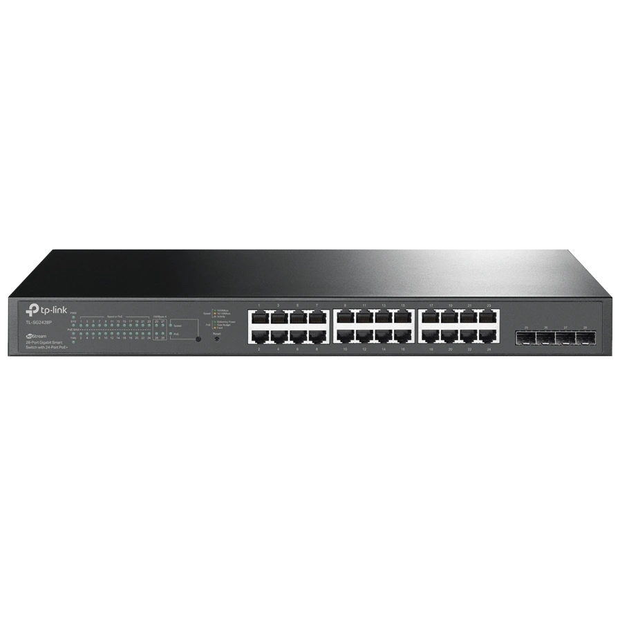Комутатор 24 порти керований · TP-LINK TL-SG2428P PoE+ 1000М