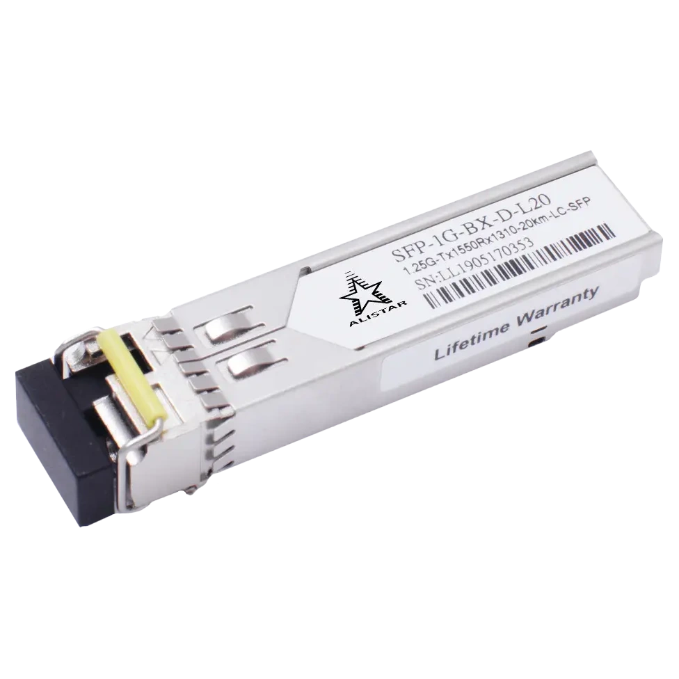 Модуль · ALISTAR SFP-1G-BX-D-L20 SFP 1G 1SM WDM LC 20KM TX1550/RX1310nm DDM