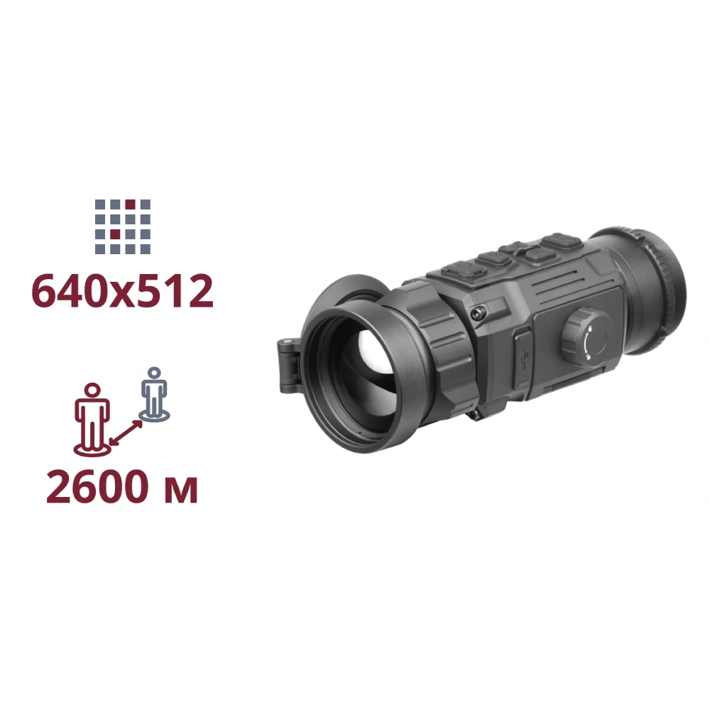 Тепловізонна насадка на приціл · AGM Rattler-C V2 50-640