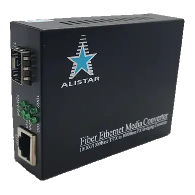 Медіаконвертор · ALISTAR X1S 1G 10/100/1000BASE-T RJ-45 - SFP Slot 1000Base-SX/LX External Power Supply