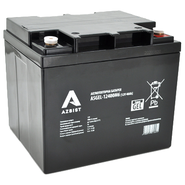 Акумуляторна батарея · AZBIST Super GEL ASGEL-12400M6 12V 40Ah