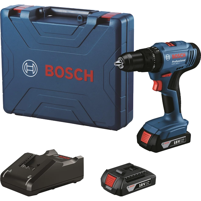 Акумуляторний ударний дриль-шуруповерт · Bosch GSB 183-LI (06019K9100)