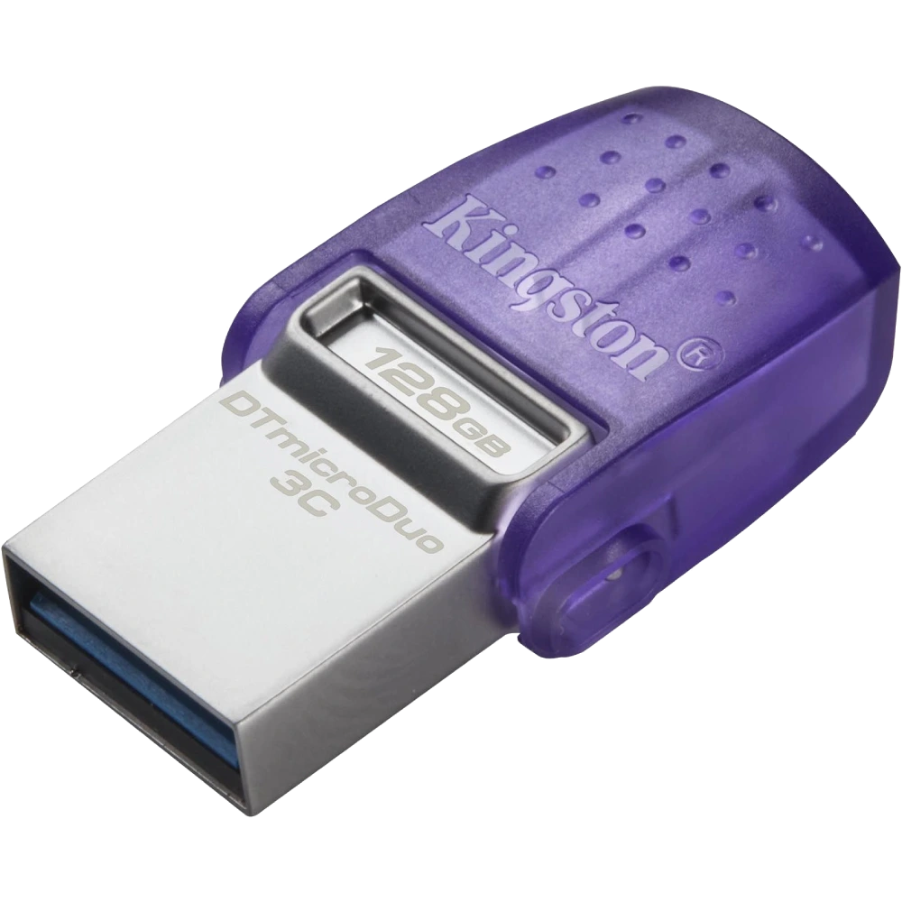 Накопичувач · Kingston 128GB USB 3.2 Type-A Gen1 + Type-C DT microDuo 3C R200MB/s