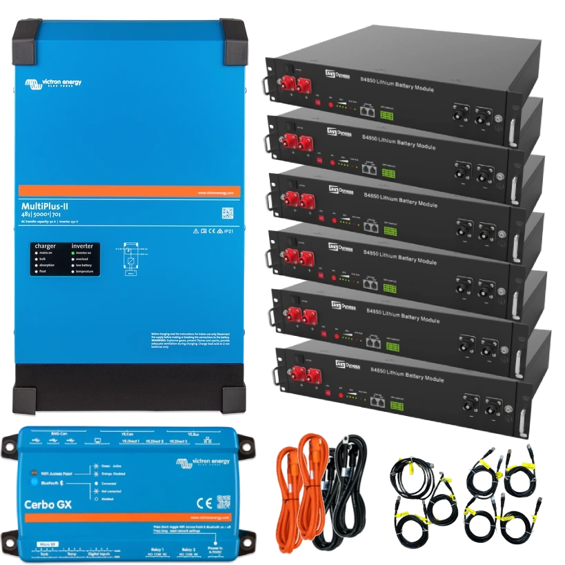 Система безперебійного живлення однофазна · VictronEnergy MultiPlus-II + Dyness 4кВт 14.4кВт•г
