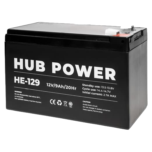 Акумуляторна батарея · Hub Power HE-129 12V 9AH