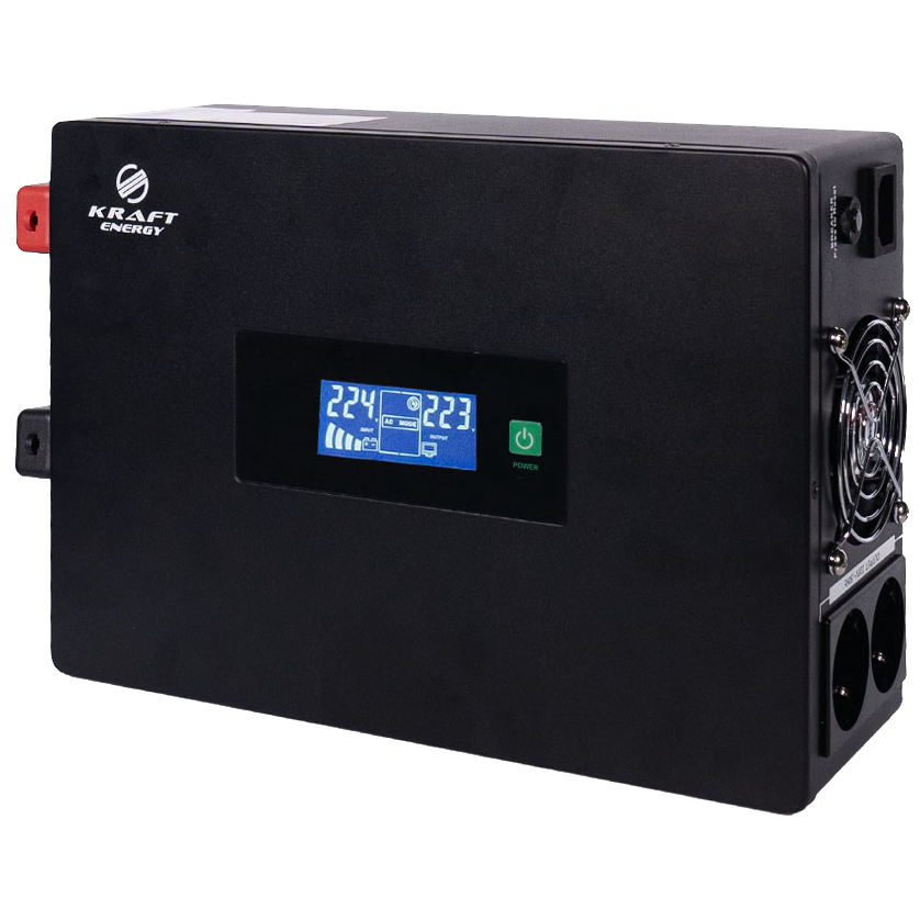 Інвертор високочастотний · Kraft KRF-SAVR1000VA/1kW-12V