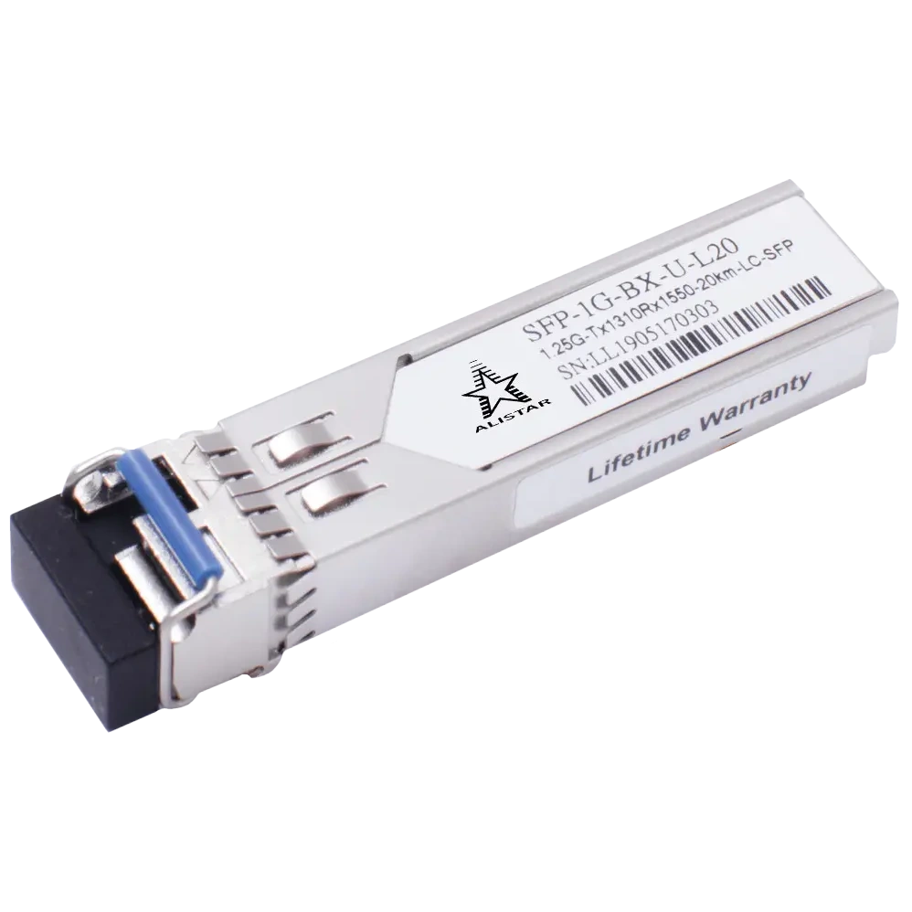 Модуль · ALISTAR SFP-1G-BX-U-L20 SFP 1G 1SM WDM LC 20KM TX1310/RX1550nm DDM