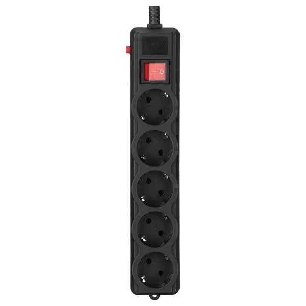 Мережевий фільтр 1.8 м кабель 5 розеток · Gembird SPG5-G-6B-PRO