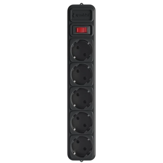 Мережевий фільтр для ДБЖ (UPS) 1.8 м кабель 5 розеток · Gembird SPG5-X-6B