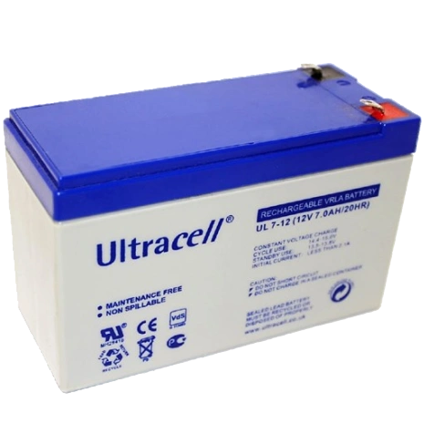 Свинцево-кислотна акумуляторна батарея · Ultracell UL7-12 7A•г 12В