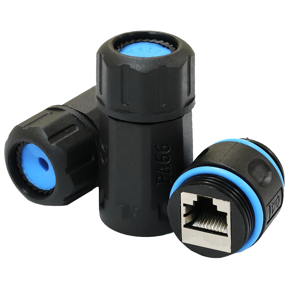 Водонепроникний з'єднувач · LW IP68 RJ45-RJ45 STP кат.6