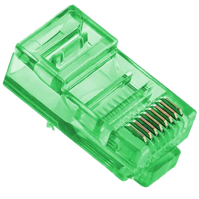 Конектор (100 шт/уп.) · Merlion RJ-45 8P8C UTP Cat-5 Q100 Green