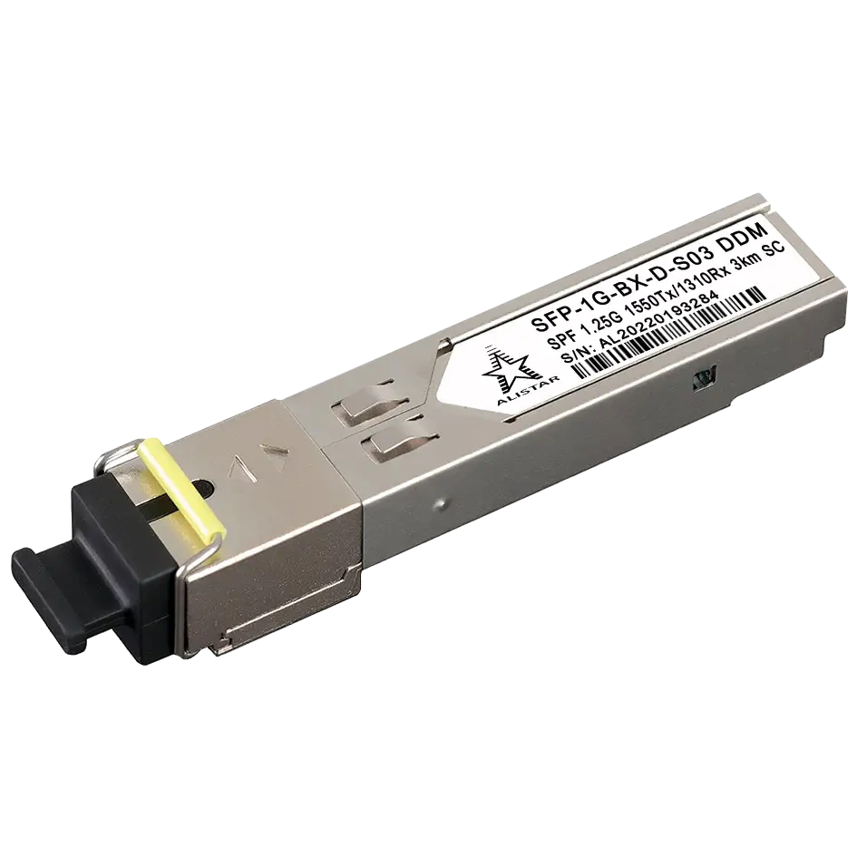 Модуль · ALISTAR SFP-1G-BX-D-S03 SFP 1G 1SM WDM SC 3KM TX1550/RX1310nm DDM