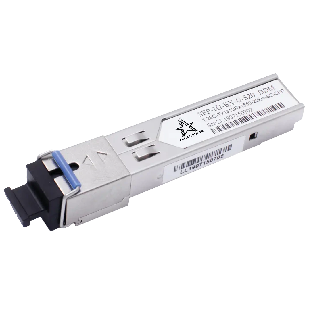 Модуль · ALISTAR SFP-1G-BX-U-S20 SFP 1G 1SM WDM SC 20KM TX1310/RX1550nm DDM