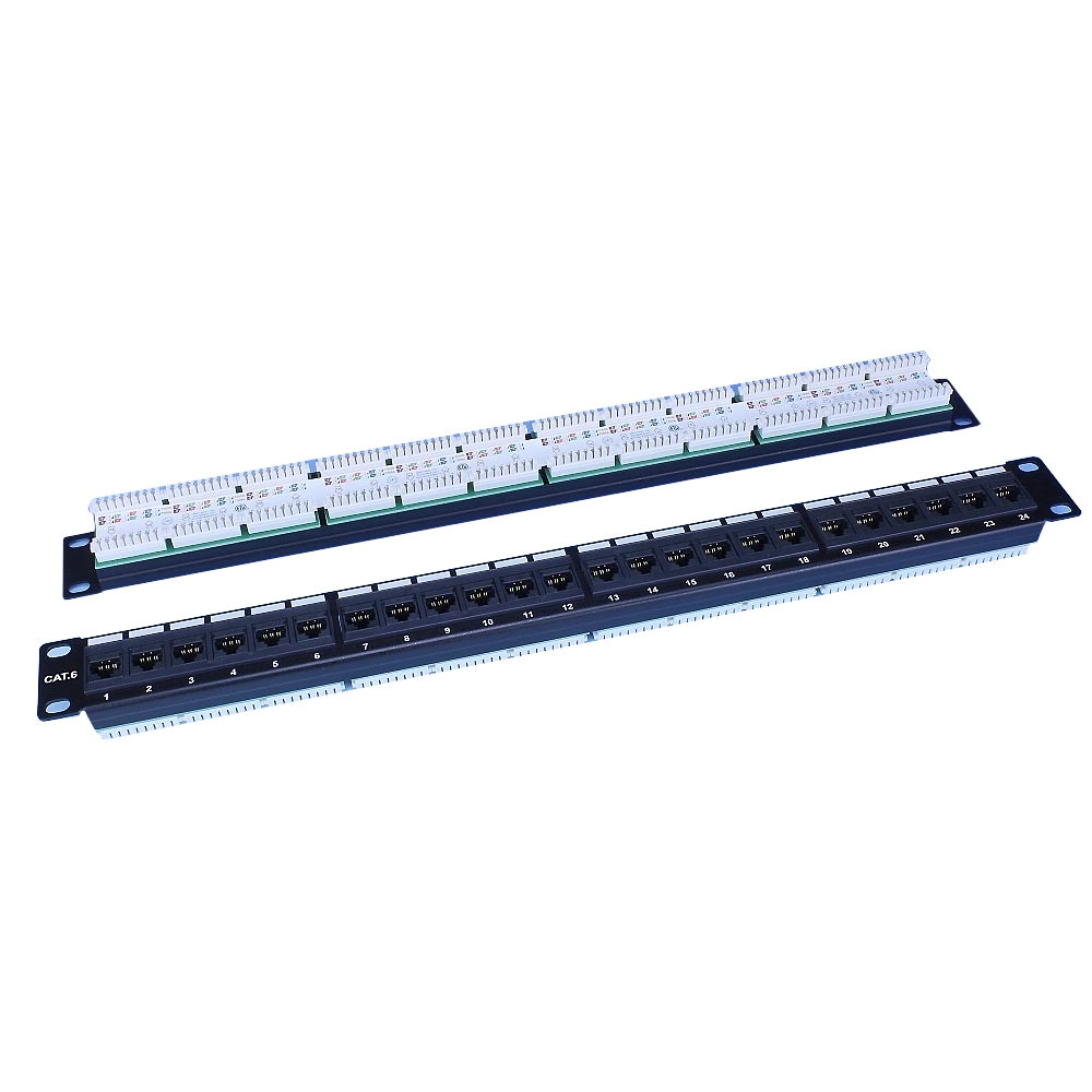 Патч-панель з'єднувальна · EPNew 19" 24xRJ-45 UTP