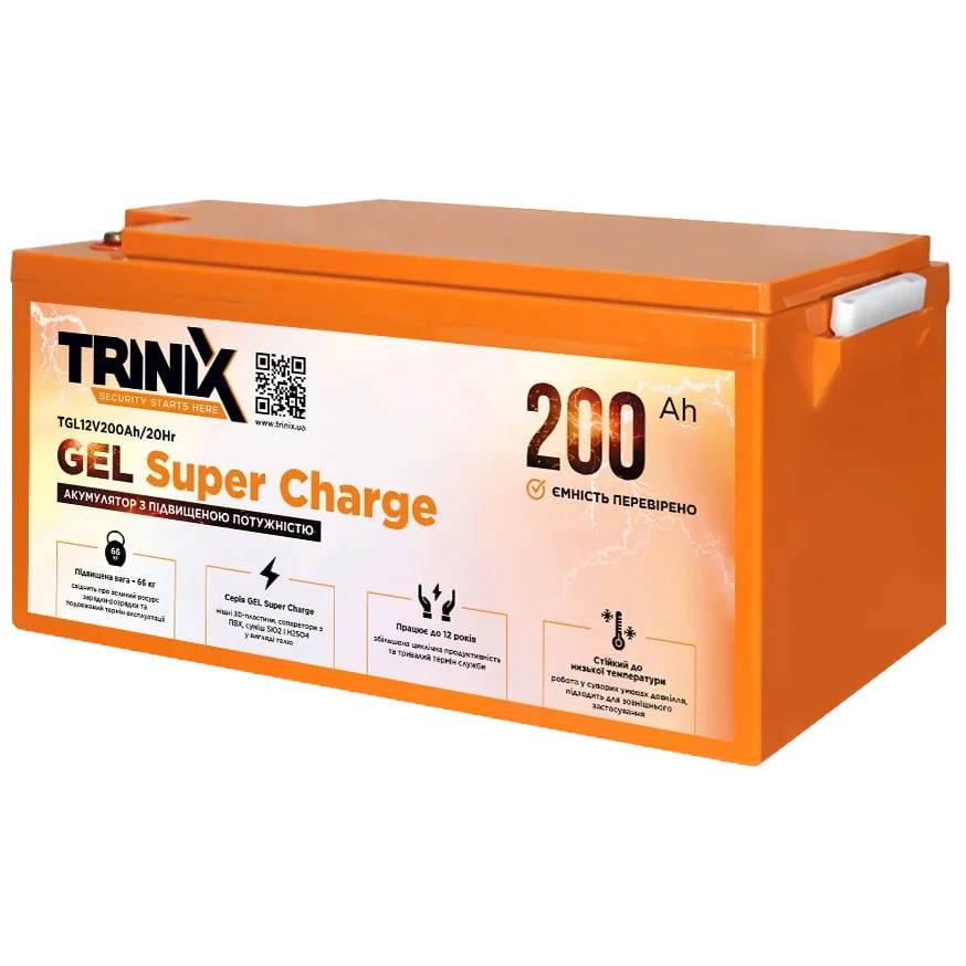 Акумуляторна батарея · TRINIX 200 Ah 12V