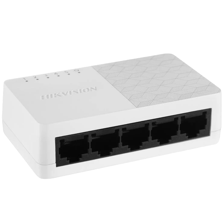 Комутатор 5 портів некерований · Hikvision DS-3E0505D-O 1000M