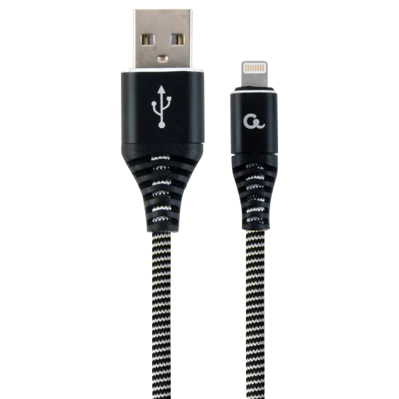 Кабель · Cablexpert CC-USB2B-AMLM-2M-BW USB 2.0/Lightning 2м