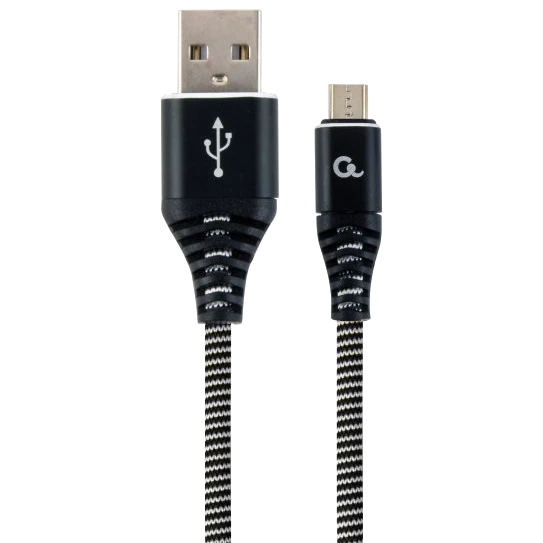 Кабель · Cablexpert CC-USB2B-AMmBM-2M-BW USB 2.0/Micro B 2м