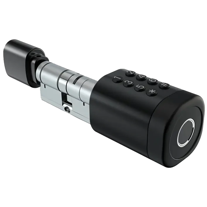 Біометричний замок · SEVEN LOCK SL-7774BF black (35-90мм) (циліндр)