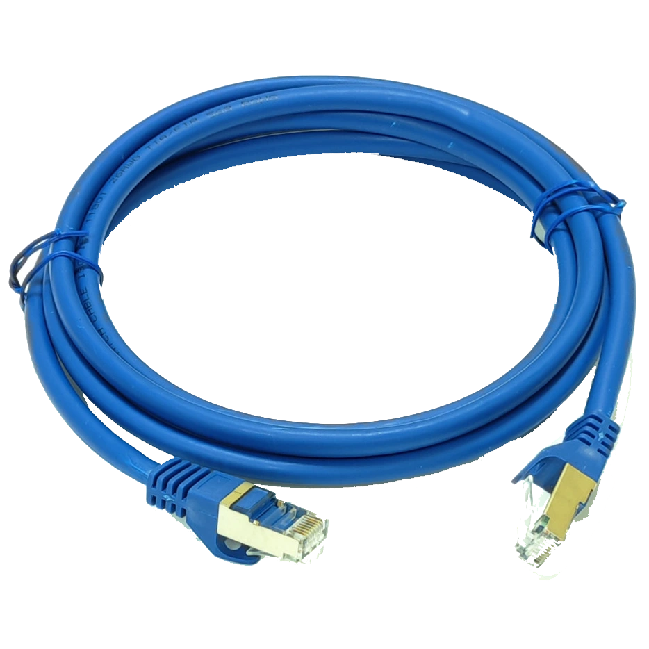 Патч-корд блакитний · LW S/FTP, 0.5 м, кат. 6А