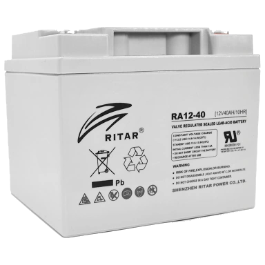 Аккумуляторная батарея · AGM RITAR RA12-40 12V 40Ah