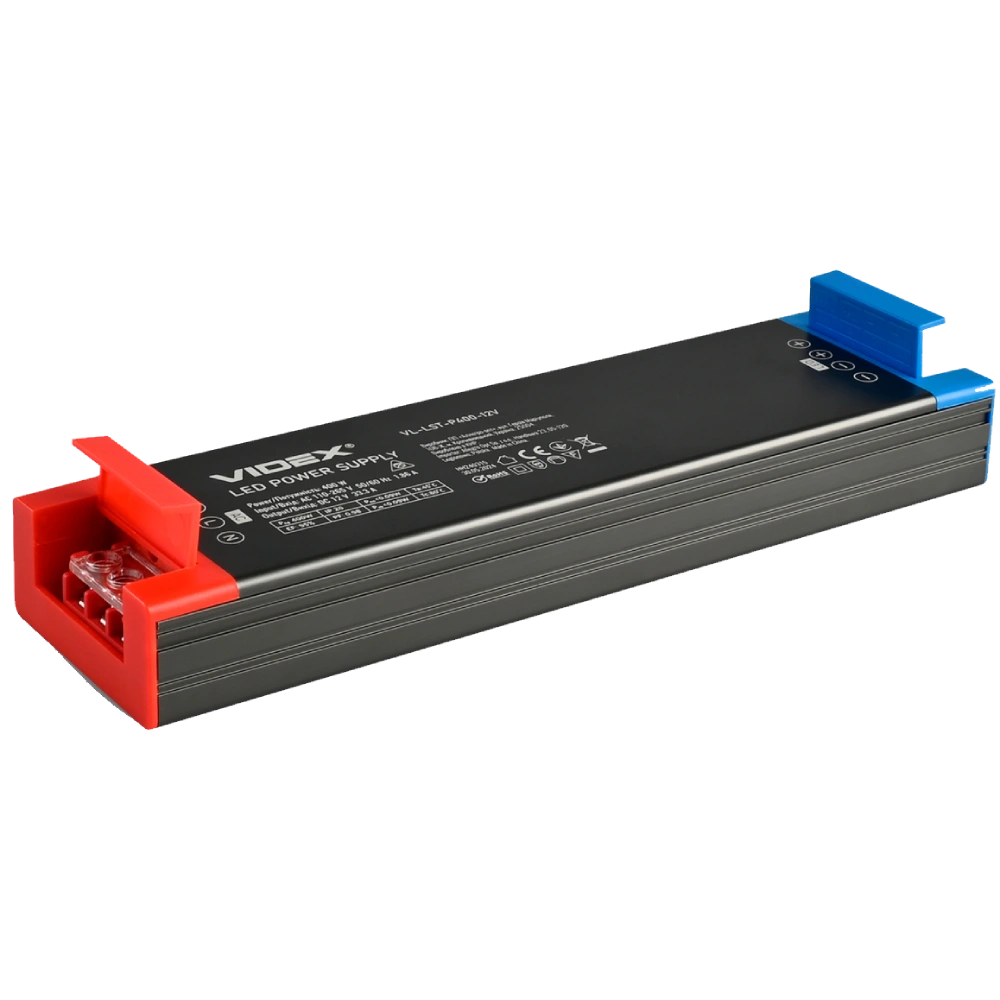 Блок живлення для LED стрічки · VIDEX (VL-LST-P400-12V) DC12V 33.3A 400W IP20