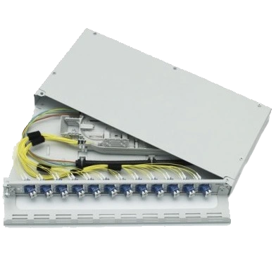 Оптичний крос у зборі · ODF Line 1U 19″ LC12