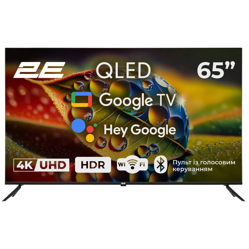 Телевізор · 2E 65A77Q 65" дюймів 3840x2160 QLED Google TV