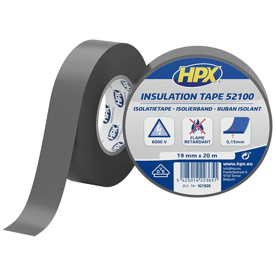 Стрічка ПВХ ізоляційна · HPX IG1920 HPX52100 19мм х 20м